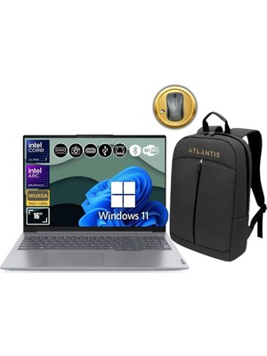 Lenovo Thinkbook 21MS008RTR ATL168 ULTRA7-155H 40GB Ram 1tb SSD Wuxga 16" W11PRO Notebook+Çanta&mouse