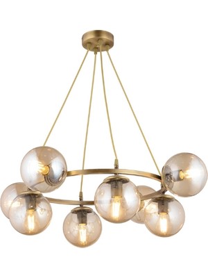 Ronisu Aydınlatma Violet Sarkıt Cam Avize