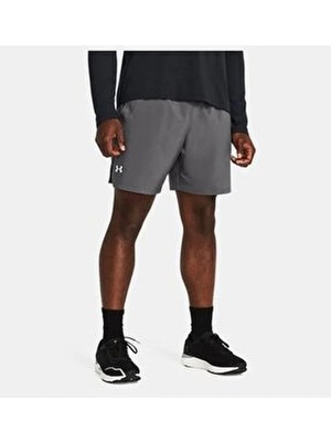 Under Armour Erkek 7" Cepli Gri Şort Regular Fit Model 1382620-025 Rahat Kullanım İçin