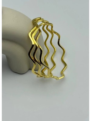 Biju Yılmaz Çelik 3'lü Ince Zikzak Ajda Bilezik - 25-AJD32