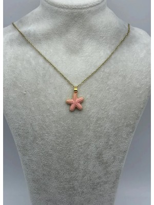 Biju Yılmaz Çelik Gold Yıldız Kolye - 25-CTR353