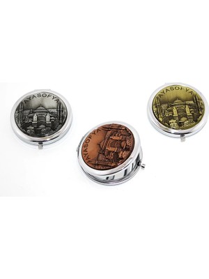 Esranın Dünyası Metal Istanbul Temalı Yöresel Kabartmalı El Aynası 2ALK110
