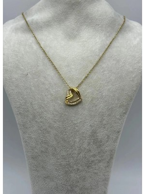 Biju Yılmaz Çelik Gold Çıtır Kolye - 25-CTR305