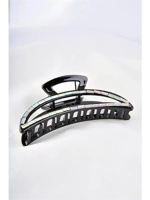 Euromoda Büyük Boy Taşlı Renkli Mandal Toka