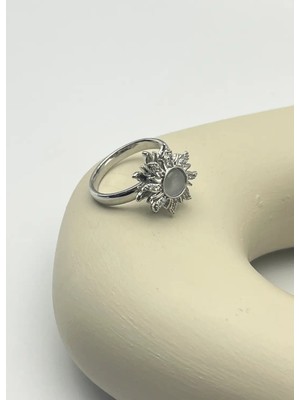 Biju Yılmaz Çelik Silver Dönen Ayarlanabilir Yüzük- 25YZK254