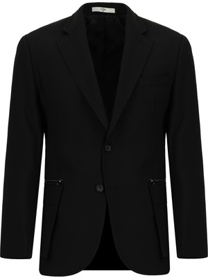 Kiğılı 7 Drop Slim Fit Dar Kesim Klasik Fermuar Cepli Ceket