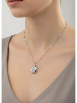 Biju Yılmaz Çelik Silver Resimlik Kolye - 25-CLKK99