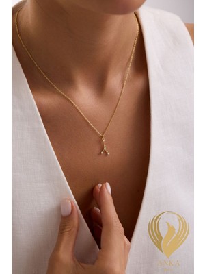 Anka Collection Constellation Serisi Yengeç Takımyıldızı Minimal Tasarım 925 Ayar Gümüş Kolye