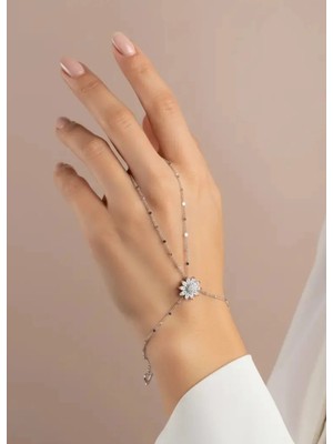 Biju Yılmaz Çelik Silver Papatya Çiçekli Şahmeran - 26SHM10