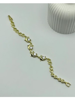 Biju Yılmaz Xuping Ymz Gold Yunus Balığı Bileklik 25-YMZB73