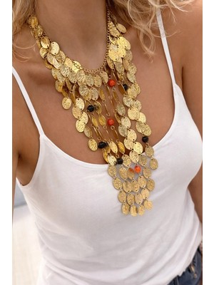 New Obsessions Çoklu Uzun Pullu Kolye