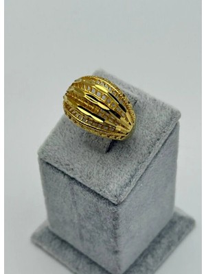 Biju Yılmaz 22K Altın Kaplama 12'li Yüzük - 2522KY16