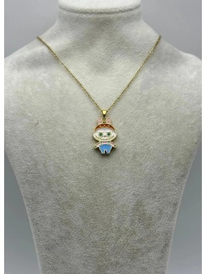 Biju Yılmaz Çelik Gold Labu Kolye - 25-CTR333