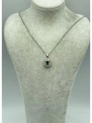 Biju Yılmaz Çelik Silver Tek Taş Kolye - 25-CTR258