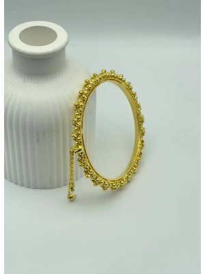 Biju Yılmaz Hint Model 22 Ayar Altın Kaplama Bilezik - 25-22KB07