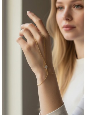 Biju Yılmaz Vip Gold Yıldız Taşlı Şahmeran - 26SHM63