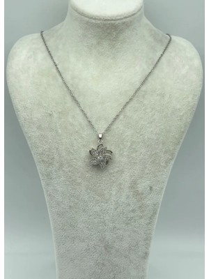 Biju Yılmaz Çelik Silver Dönen Kolye - 25-CTR113