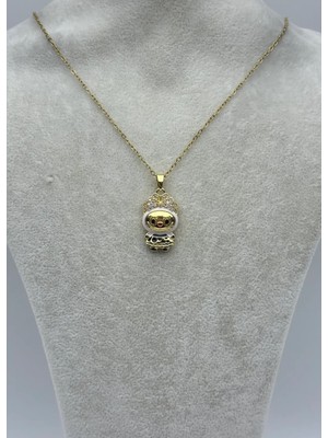 Biju Yılmaz Çelik Gold Labu Kolye - 25-CTR372