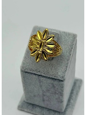 Biju Yılmaz 22K Altın Kaplama 12'li Yüzük - 2522KY15