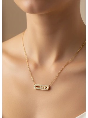 Biju Yılmaz Çelik Gold Marka Kolye - 25-CLKK225