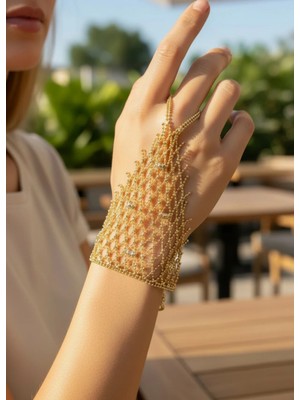 Biju Yılmaz 14K Altın Kaplama Desenli Şahmeran - 26SHM37