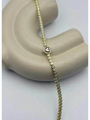 Biju Yılmaz Xuping Gold Kalpli Su Yolu Bileklik - 25-XPB93