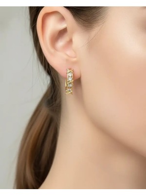 Biju Yılmaz Xuping Gold x Detay Küpe - 25-XPKP177