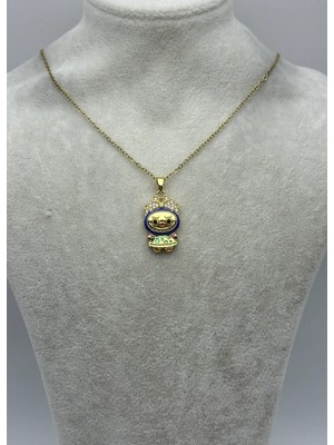 Biju Yılmaz Çelik Gold Labubu Kolye - 25-CTR375