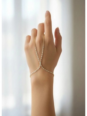 Biju Yılmaz Vip Gold Sıralı Baget Taşlı Şahmeran - 26SHM69