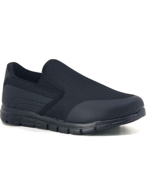Tarzbu Makosen Triko Bağcıksız Erkek Günlük Ayakkabı, Siyah, Slip-On Stil TARZ2155
