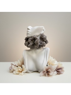 Eych Kadife El Örgüsü Scrunchie Saç Tokası – Hacimli Yumuşak Kadife Lastikli Toka