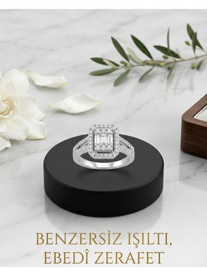 Generic 925 Ayar Gümüş Kadın Yüzüğü Baget Model