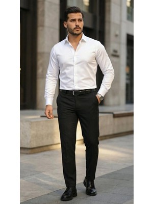 Marsilyan- Erkek Saten Klasik Gömlek