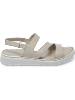 Tergan Vizon Hakiki Deri Kadın Sandalet - K25Y1SN67966-A44