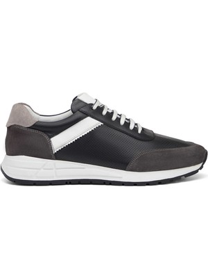 Tergan Siyah Hakiki Deri Erkek Sneaker - E25I1AY57311-A23