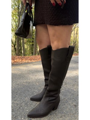 Akça Shoes Acı Kahve Dallas Çizme