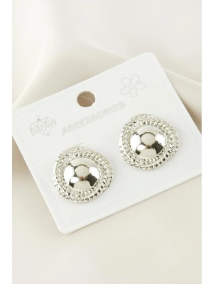 MidasTech Yuvarlak Metal Küpe Nemere