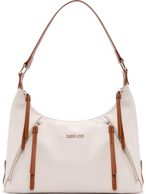 Derimod Kadın Krem Klasik Omuz Çantası 26SBD283118