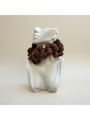 Eych Kadife El Örgüsü Scrunchie Saç Tokası – Hacimli Yumuşak Kadife Lastikli Toka