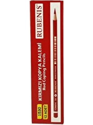 Rubenis Kırmızı Lüks 1530 Başlık Kalemi (12 Li Paket)