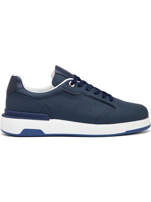 Tergan Lacivert Hakiki Deri Erkek Sneaker - E25I1AY57316-A31