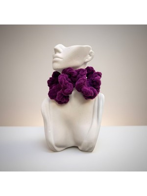 Eych Kadife El Örgüsü Scrunchie Saç Tokası – Hacimli Yumuşak Kadife Lastikli Toka