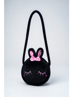 Mollycrush Kız Çocuk Peluş Mini Omuz Çantası - Sevimli Tavşan Figürlü Bozuk Para Cüzdanı
