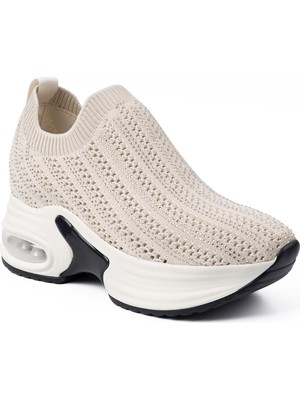 Guja 300 3 26YA Kadın Sneaker Günlük Ayakkabı Bej