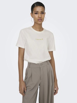 Only 15368653 0 Yaka Kadin Body - Ekru Hardal