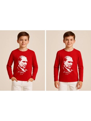 GMG Collection Baby Uzun Kollu Atatürk Baskılı ve Imzalı Tişört