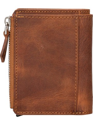 Gp Iguana Deri Cüzdan ve Kartlık, Mekanizmalı, 10 Adet Kart Bölmeli, Antik Kahve