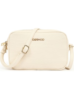 Derimod Kadın Krem Baskılı Çapraz Çanta 26PBD280126