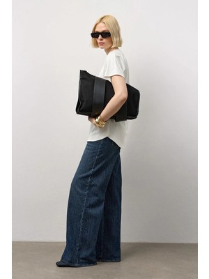 Molene Beyaz Modal Basic T-Shirt