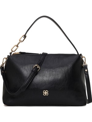 Derimod Kadın Siyah Uzun Askılı Omuz Çantası 26PBD245618